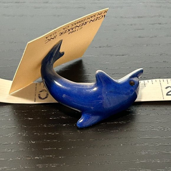 Hagen Renaker Ceramic Miniature Jumping Dolphin Porpoise Animal Figure Figurine - Picture 10 of 12